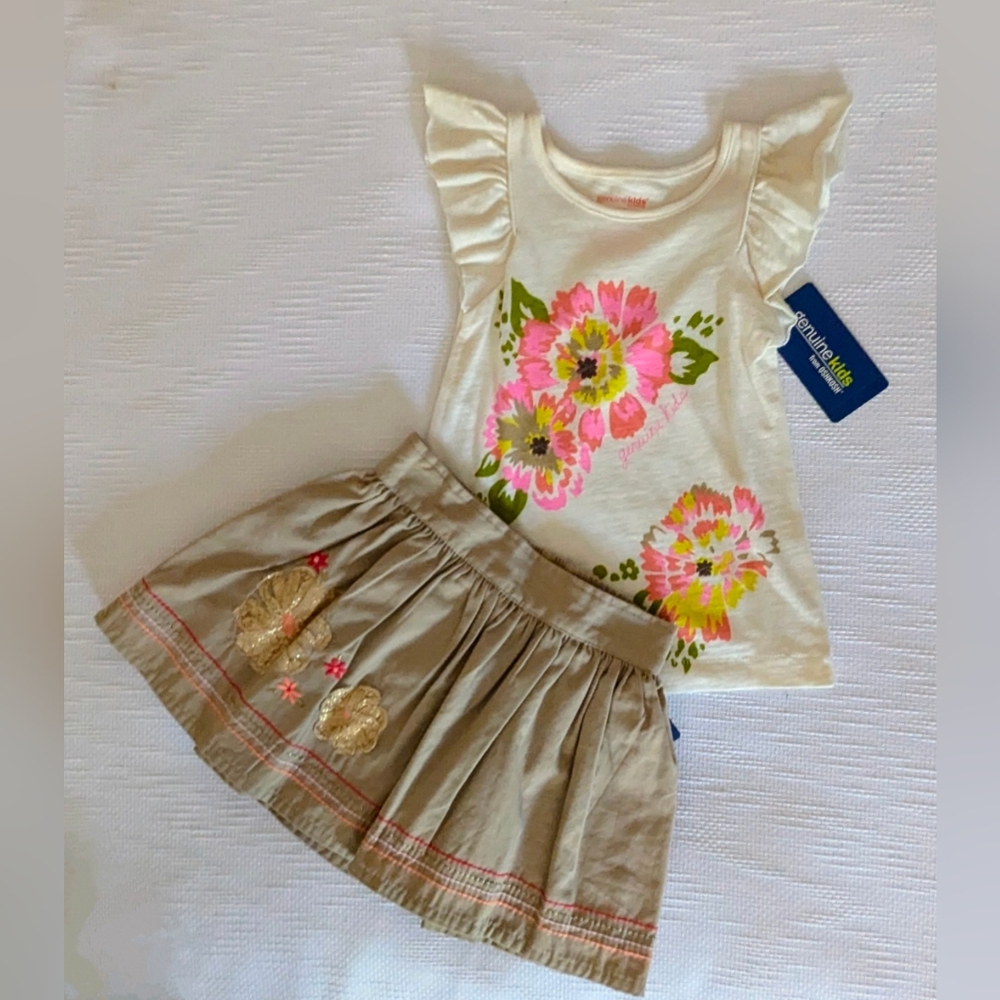 2 Pcs Girl Skirt Set